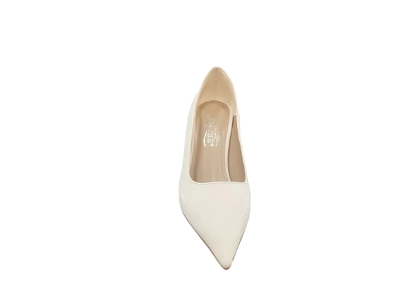 Ventes 8357707Z Baskılı 8 Cm Kadeh Topuk Günlük Şık Kadın Stiletto Ayakkabı - 7