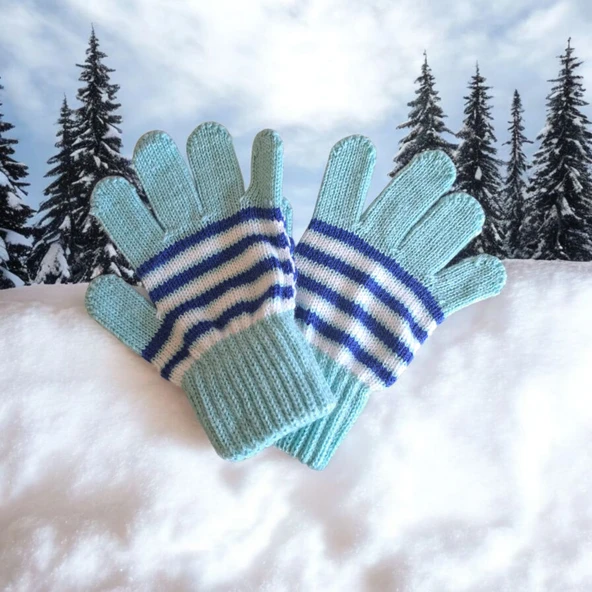 Kız Çocuk Eldiven Kırmızı  4-8 Yaş ürün görseli 1