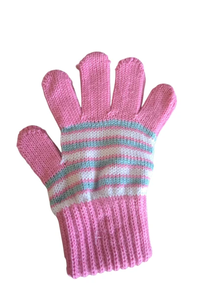 Kız Çocuk Eldiven Pembe 4-8 Yaş - Resim 5