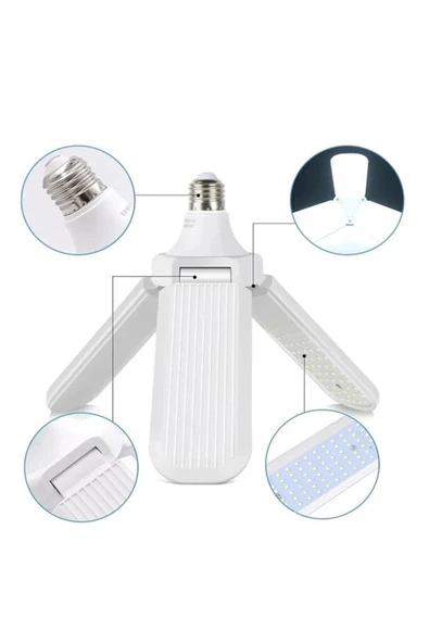 3 Kanatlı Pervane 50W Ampul Beyaz Işık- 10 Adettir - 6