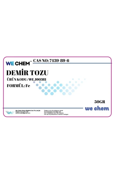 WE CHEM Demir Tozu Iron Powder Chem 50 Gr - 2