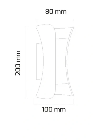 Butterfly Çift Yönlü Iç Ve Dış Mekan Duvar Aplik Paslanmaz, Toz Ve Su Geçirmez Duvar Aplik - 8