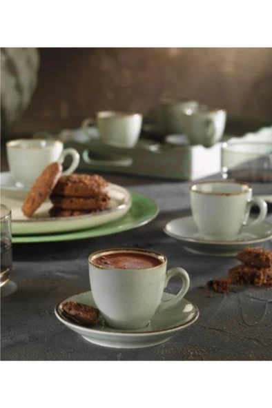 Lima Pearl Türk Kahvesi Fincan Takımı 6 Lı Yeşil LM02KT730P03