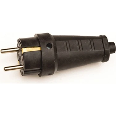 Kauçuk Mofofaze Topraklı Erkek Fiş 220V Kaliteli