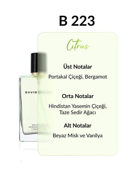 David Walker B223 More Relax Exclusive 50 ml Kadın Parfüm | Citrus - Resim 2
