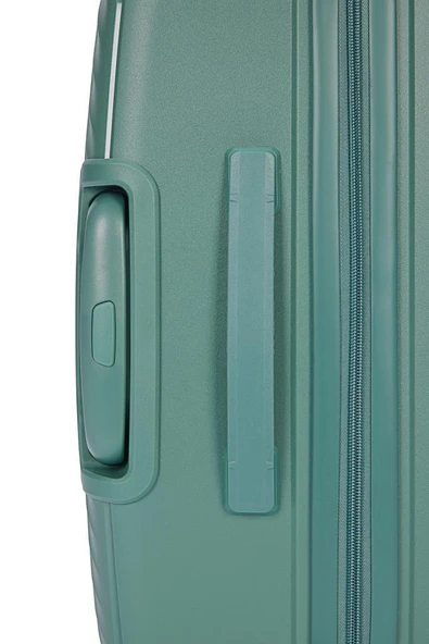 Benetton Trolley Valiz Yeşil Orta Boy 14BNT8001-02-YŞL - Resim 5