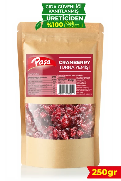 Kurutulmuş Turna Yemişi (Cranberry) 250 gr ürün görseli