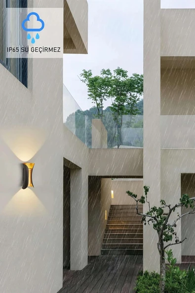 Butterfly Çift Yönlü Iç Ve Dış Mekan Duvar Aplik Paslanmaz, Toz Ve Su Geçirmez Duvar Aplik - 4