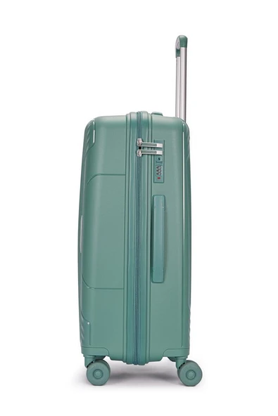 Benetton Trolley Valiz Yeşil Orta Boy 14BNT8001-02-YŞL - Resim 3