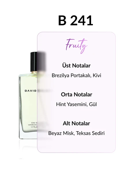 David Walker VALENCIA B241 Exclusive 50 ml Kadın Parfüm | Fruity ürün görseli