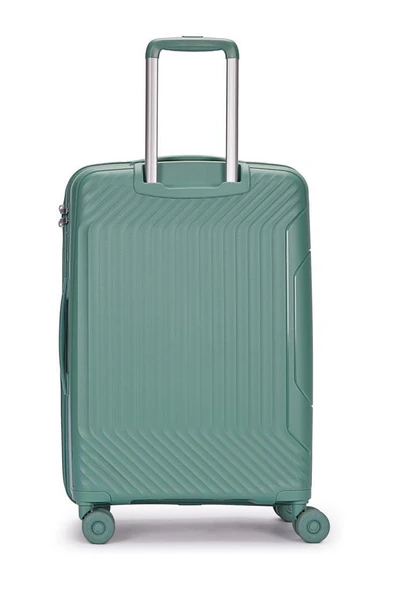 Benetton Trolley Valiz Yeşil Orta Boy 14BNT8001-02-YŞL - Resim 6