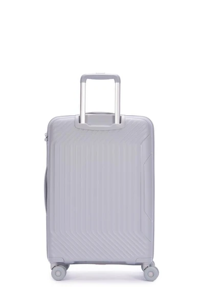 Benetton Trolley Valiz Açık Gri Orta Boy 14BNT8001-02-AGRI - Resim 5