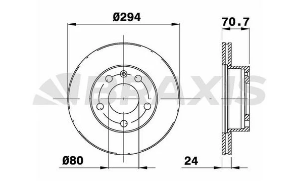 LDV Ticarı On Fren Disk Aynası LDV Maxus 2.5crd - Braxıs Ad1053 ürün görseli