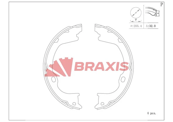 Jeep El Fren Balatası Durango 11> / Grand Cherokee IV 4x4 10> - Braxıs Ac0191 ürün görseli