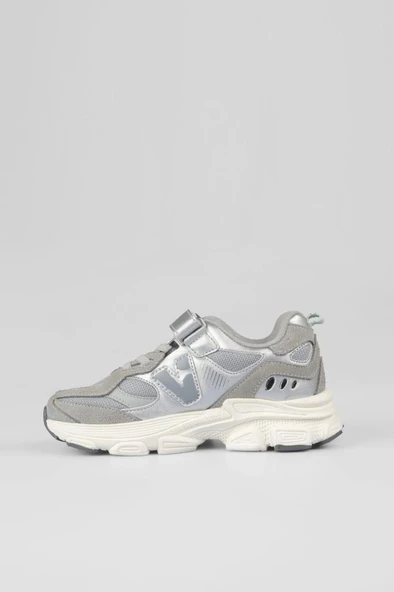 Vicco Wild 346.F25K.200 Anatomik Taban Unisex Çocuk Spor Ayakkabı Gri 30-35 - Resim 2