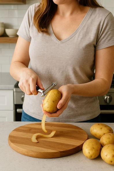 Lux Paslanmaz Ultra Keskin Çelik Sebze Meyve Soyacağı - Resim 2