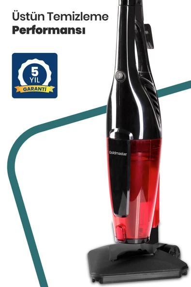 Goldmaster GM-7545 Joker Kırmızı Dikey Elektrikli Süpürge - Resim 4