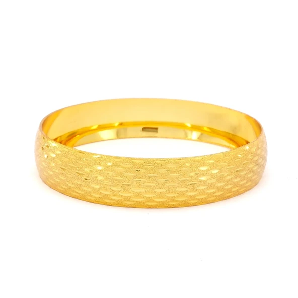 Altın Kaplama Desenli İmitasyon Bilezik-BLZ-3109 - Resim 3