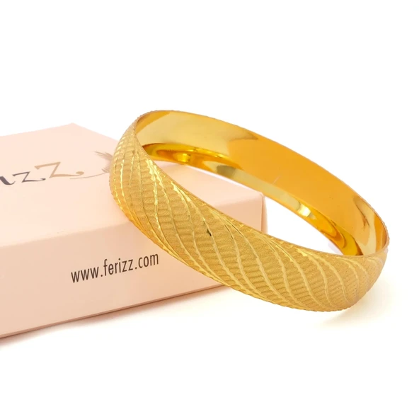 Altın Kaplama Rüzgar Model İmitasyon Bilezik-BLZ-3108 - Resim 4