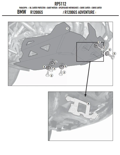 GIVIRP5112BMWR1200GS-R1200GSADVENTURE(13-18)-R1200R/RS(15-18)-R1250RS(19-21)KARTERKORUMA - 4