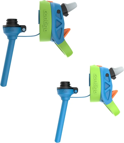 Contigo Autospout Su Şişesi, 14 oz (2'li Paket) Mavi Haşhaş - 2