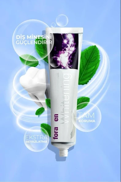 Foramen 2 Adet Whitening Beyazlatıcı Büyük Boy Diş Macunu 125 gr - 3