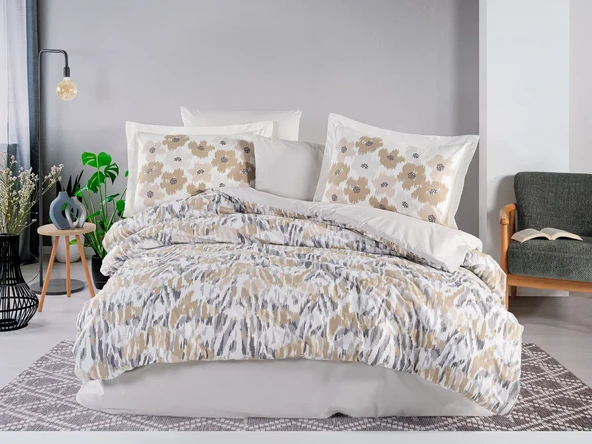 Hobby Çift Kişilik Poplin Nevresim Penny Taş ürün görseli