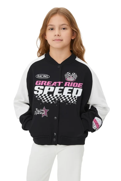 Speed Kız Çocuk Kolej Hırka - Resim 3
