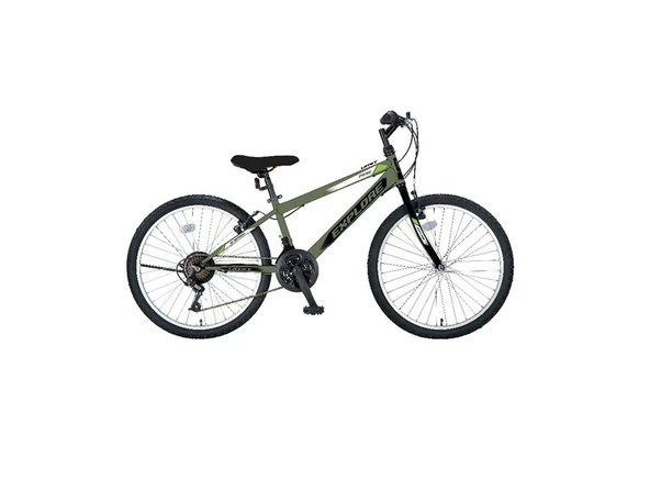 ÜMİT 2433 EXPLORER ERKEK DAĞ BİSİKLETİ V 24 JANT 21 VİTES YEŞİL SİYAH ürün görseli