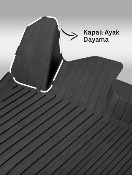 Rizline Premium Togg T10F 2025 Sonrası Uyumlu Havuzlu Paspas - 2