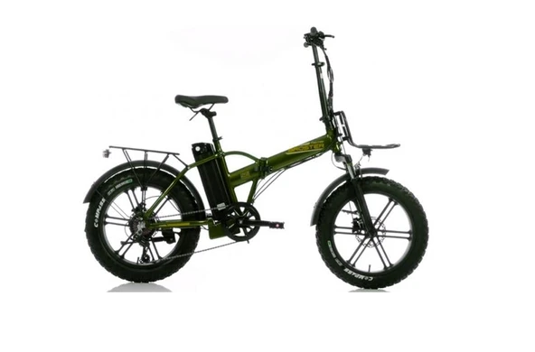 CORELLİ BROSTER TECHLA FAT BIKE ELEKTRİKLİ KATLANIR BİSİKLET 42CM HD 20 JANT 7 VİTES METALİK YEŞİL ürün görseli