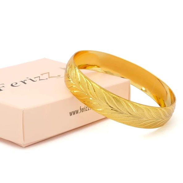 Altın Kaplama Yapak Model İmitasyon Bilezik-BLZ-3107 - Resim 4