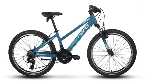 CARRARO FORCE 401 KADIN DAĞ BİSİKLETİ 325H V 24 JANT 21 VİTES MAT TURKUAZ BEYAZ ürün görseli