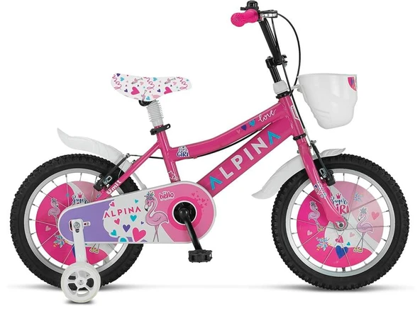 ÜMİT 1647 ALPINA-L-BMX-V KIZ ÇOCUK BİSİKLETİ 332H V 16 JANT PEMBE - Resim 2