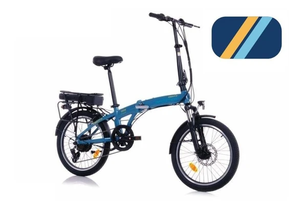 CORELLİ BROSTER ELEKTRA ELEKTRİKLİ KATLANIR BİSİKLET 27CM FREN VB-MD 20 JANT 7 VİTES MAVİ ürün görseli