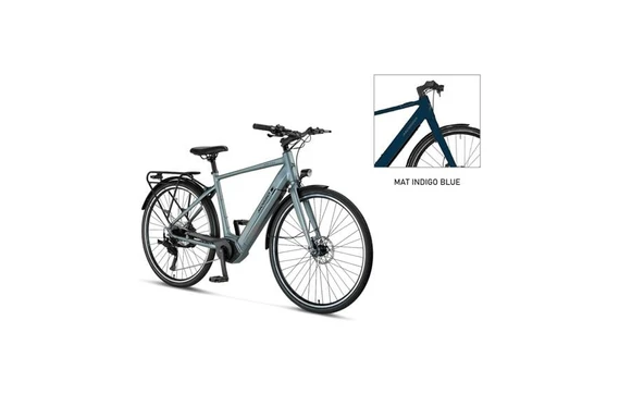 MOSSO HORIZON ELEKTRİKLİ ŞEHİR BİSİKLET 500H HYD 28 JANT 9 VİTES INDIGO BLUE ürün görseli