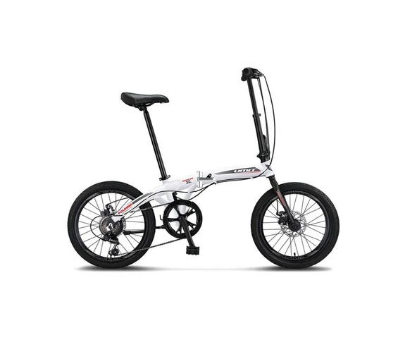 ÜMİT 2037 FOLDING-2D KATLANIR BİSİKLET 20 JANT 6 VİTES WHİTE SİLVER RED ürün görseli