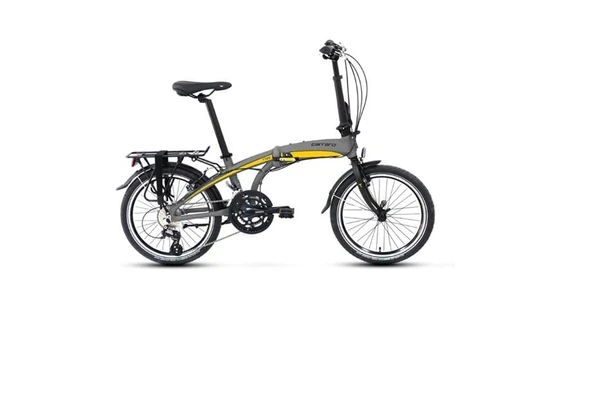CARRARO FLEXI 116 V KATLANIR BİSİKLET 320H V 20 JANT 16 VİTES MAT KÜL GRİ SİYAH SARI ürün görseli