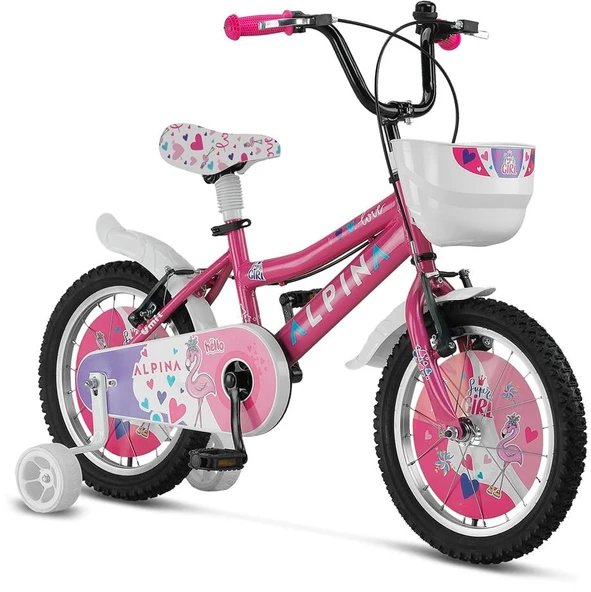 ÜMİT 1647 ALPINA-L-BMX-V KIZ ÇOCUK BİSİKLETİ 332H V 16 JANT PEMBE ürün görseli