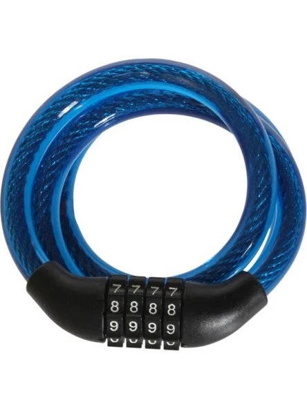 UMT CABLE LOCK KİLİT 12X1000 4 ŞİFRELİ HALAT KLT-241 MAVİ ürün görseli