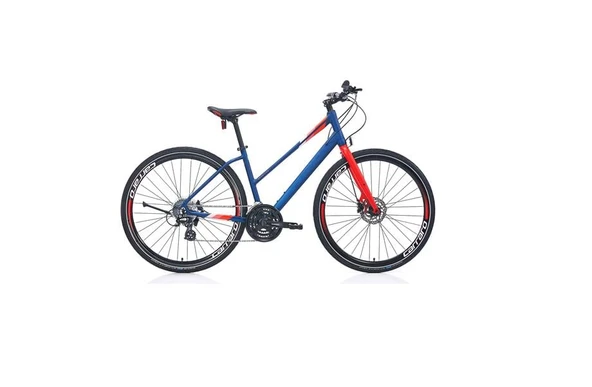 CARRARO SPORTIVE 325 KADIN ŞEHİR BİSİKLETİ 400H HD 28 JANT 24 VİTES MAT LACİVERT NAR ÇİÇEĞİ ürün görseli