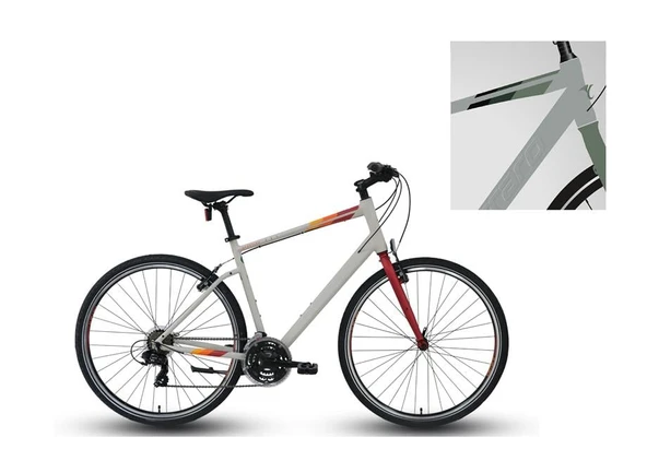 CARRARO SPORTIVE 321 ERKEK ŞEHİR BİSİKLETİ 520H V 28 JANT 21 VİTES GRİ YEŞİL KAHVE ürün görseli