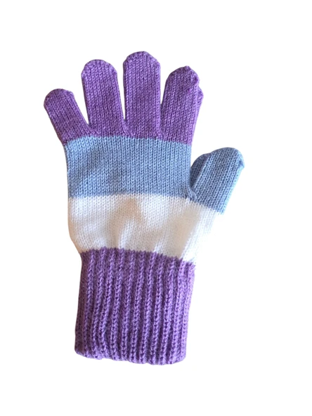 Garson Beden Kız Çocuk Eldiven Lila 8-12 Yaş - Resim 2