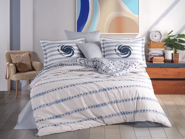 Hobby Çift Kişilik Poplin Nevresim Squall Deniz ürün görseli