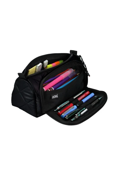 Jacbag Prime XL Soft-Çift Bölmeli  Kapitone Kalemkutu - Resim 3