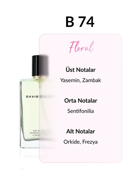 David Walker B74 Victor 50 ml Kadın Parfüm | Floral - Resim 2