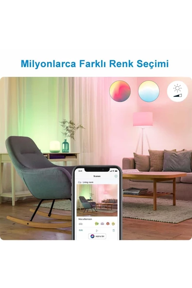 Wiz Wi Fi Renkli Ambiyans Akıllı Ampul 100w A67 E27 Normal Duy - 6