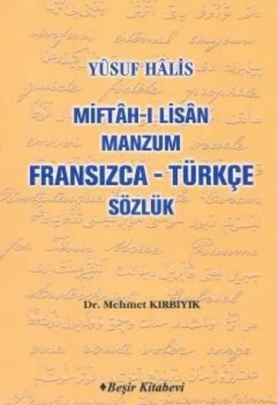 Miftah-ı Lisan Manzum Fransızca Türkçe Sözlük ürün görseli