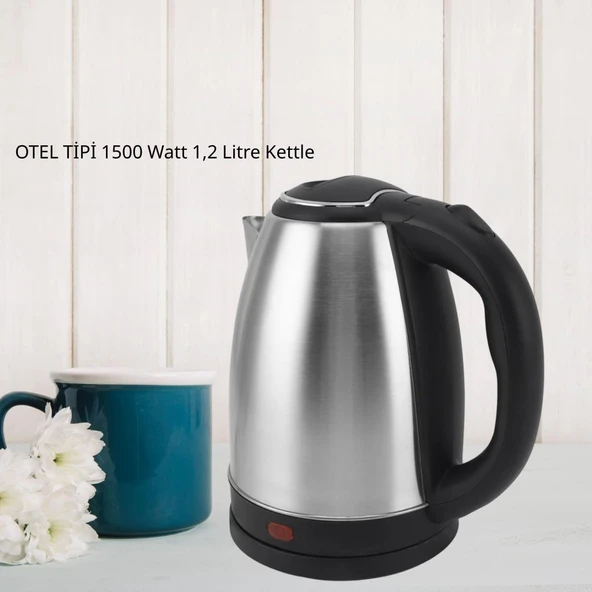 Crown CRW-7105 1,2L Otel Tipi Kettle 1500 Watt ürün görseli 1