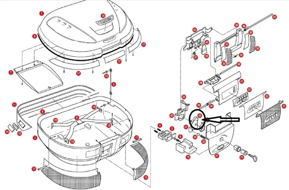 GIVIZ628ÇANTAKİLİTMEKANİZMASITUTUCUSACE52